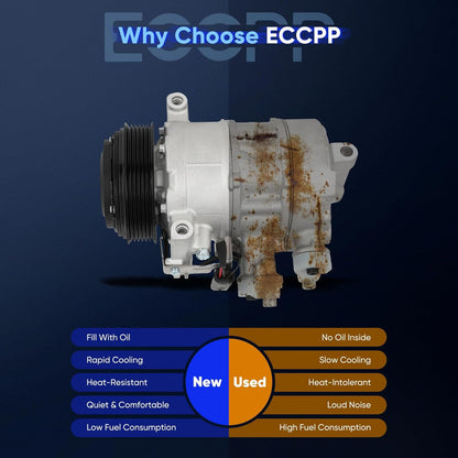 Mercedes-Benz AC Compressor with Clutch – Fits C300, E300, GLC300 2.0L (2015-2022)