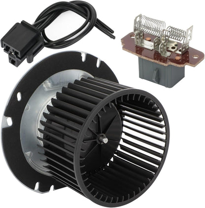 HVAC Blower Motor with Fan Cage & Resistor – Compatible with 1995–1997 Ford Ranger | OEM Replacements 700150, F57Z19805B, F0TZ18504A | Heater Blower Motor Assembly