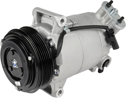 AC Compressor with Clutch | Fits Buick Verano 2.0L (2013-2016) & 2.4L (2012-2017) | Rapid Cooling, 6 Grooves