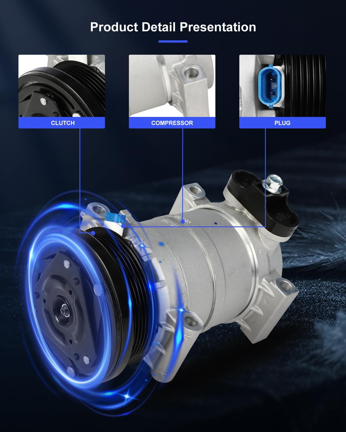 AC Compressor Fast Cooling – Compatible with Chevrolet Astro 4.3L (1996-2005)