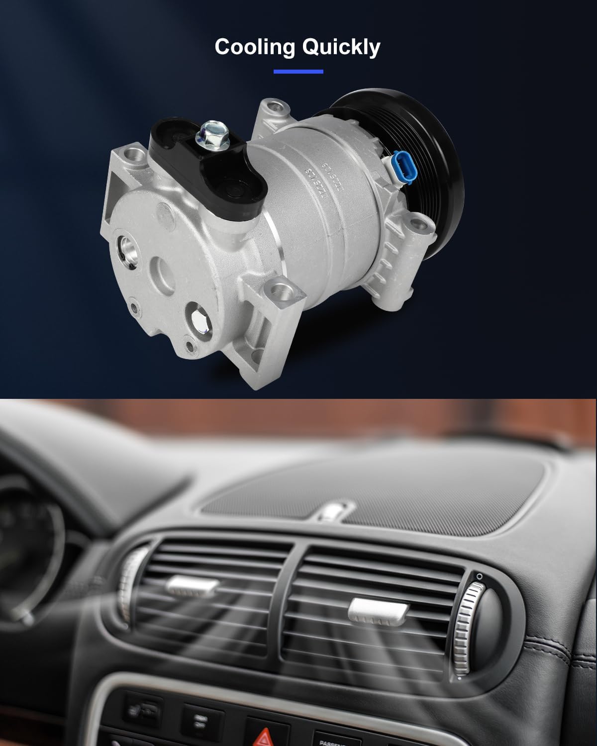 AC Compressor Fast Cooling – Compatible with Chevrolet Astro 4.3L (1996-2005) - KUDUPARTS