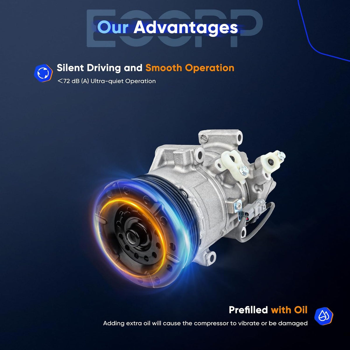 2006-2012 Toyota Yaris 1.5L A/C Compressor with Clutch - KUDUPARTS