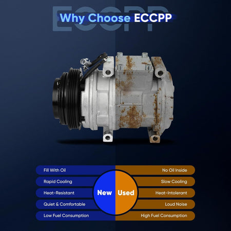Toyota Cressida 3.0L AC Compressor with Clutch (1989-1992) – Fast Cooling - KUDUPARTS