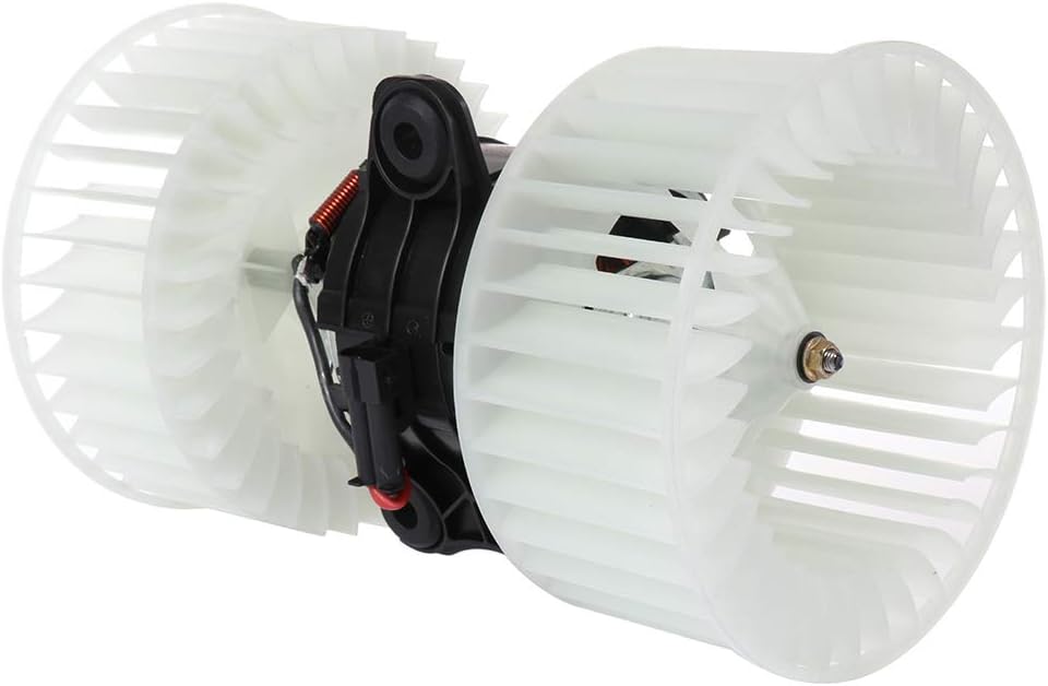 HVAC Plastic Heater Blower Motor with Fan Cage Compatible with BMW 525i (2001-2003), 528i (2000), 530i (2001-2003), 540i (2000-2003), X5 (2001-2006)