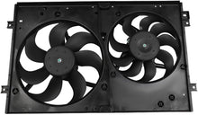Radiator Condenser Cooling Fan Assembly Compatible with 2000-2002 TT, 2000-2006 TT Quattro, 1999-2006 Golf, 1999-2005 Jetta - KUDUPARTS