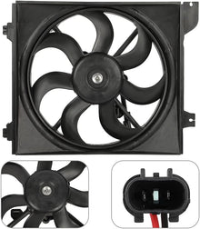 Radiator Cooling Fan Assembly Compatible with 2006-2007 Kia Rio & Rio5 – Engine Cooling Fan Replacement (610950-G, 620-735, 674-50111) - KUDUPARTS