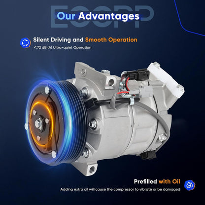 AC Compressor with Clutch – Fits Nissan Altima 2.5L (2019-2023) – Fast Cooling