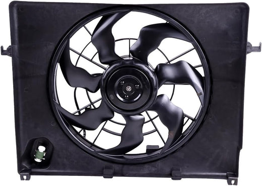 Radiator Fan Compatible with 2011-2014 Hyundai Sonata & 2011-2012 Kia Optima – Replaces 253803Q170, 615343372211, 674-50659, H8965A, HY3115129 - KUDUPARTS