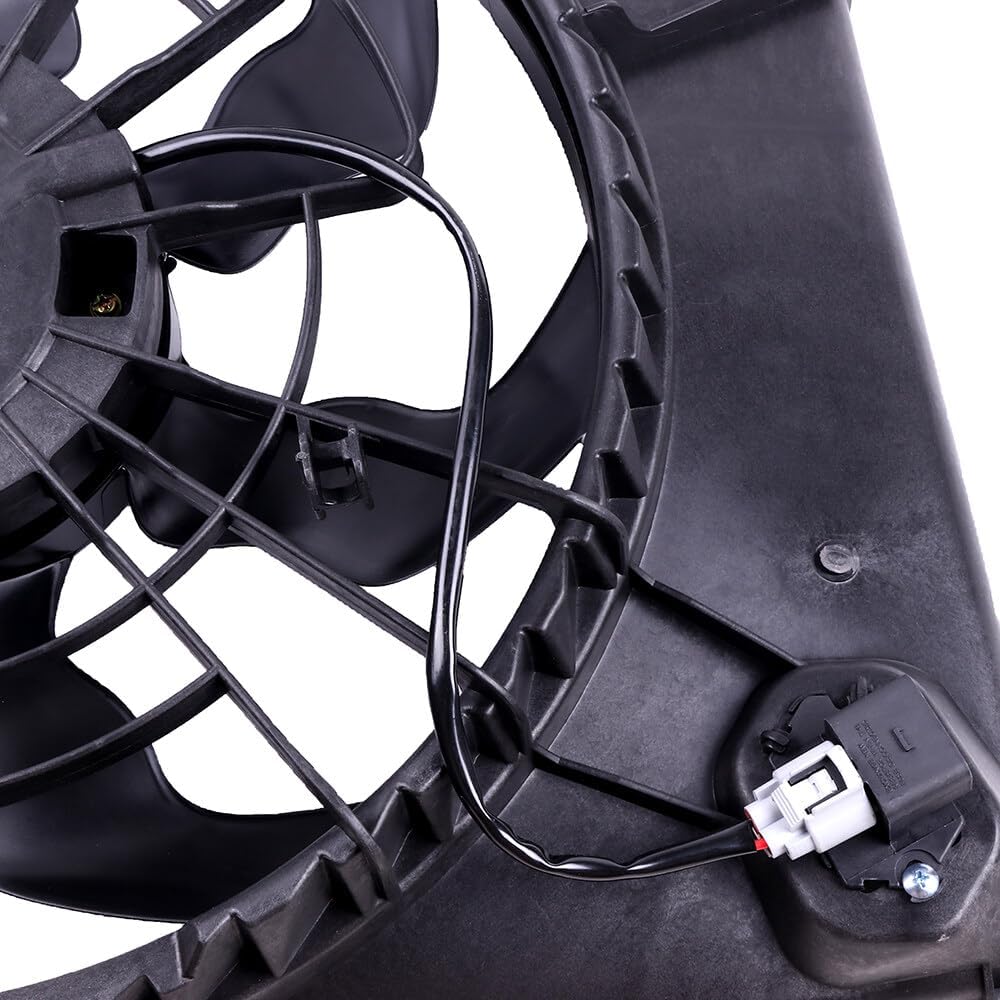 Radiator Fan Compatible with 2011-2014 Hyundai Sonata & 2011-2012 Kia Optima – Replaces 253803Q170, 615343372211, 674-50659, H8965A, HY3115129 - KUDUPARTS