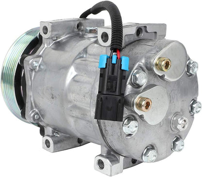 A/C Compressor with Clutch for 2008 Volvo VNM (10.8L, 12.1L, 12.8L) & Volvo VT (14.9L)