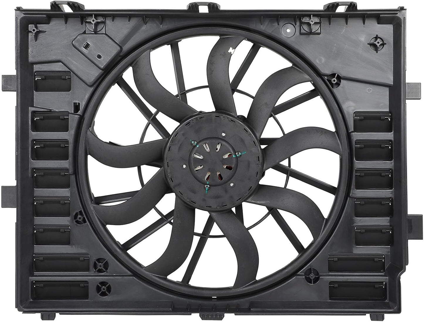 Radiator Cooling Fan Assembly Compatible with 2012-2017 Touareg | Replaces SK621F03, 7P0121203H, 7P0121203C, 7P0121203E, 7P0121203K