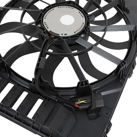 Radiator Cooling Fan Assembly Compatible with 2012-2017 Touareg | Replaces SK621F03, 7P0121203H, 7P0121203C, 7P0121203E, 7P0121203K - KUDUPARTS