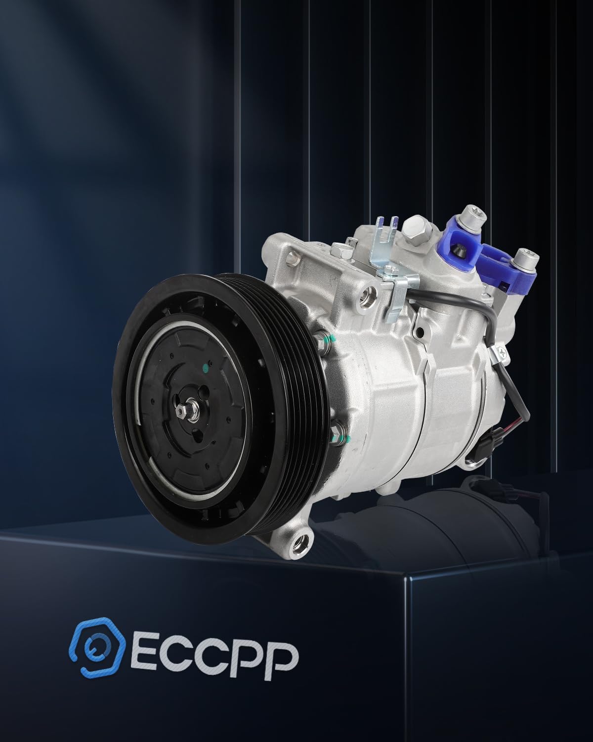 AC Compressor with Clutch – Fits Audi Q5 3.2L (2009-2012) & S4 3.0L (2010-2012) – Rapid Cooling, 6 Grooves
