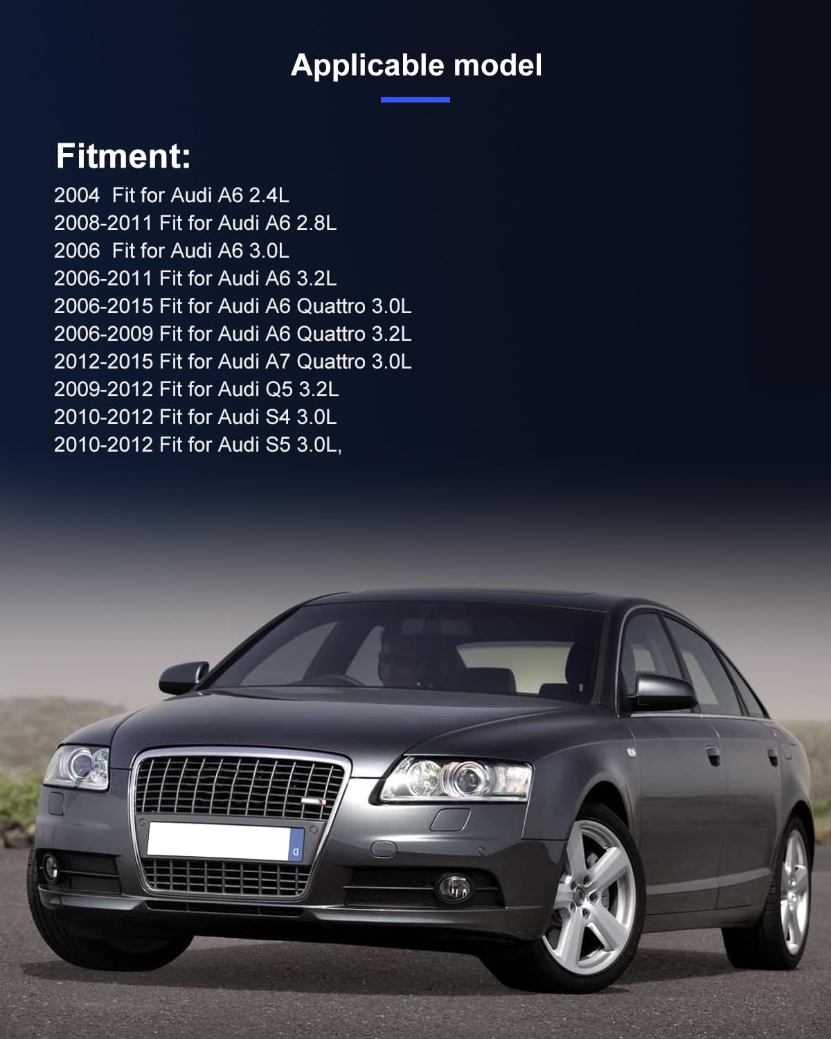 AC Compressor with Clutch – Fits Audi Q5 3.2L (2009-2012) & S4 3.0L (2010-2012) – Rapid Cooling, 6 Grooves