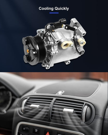 Air Conditioning Compressor 2.4L – Compatible with 2001-2005 Dodge Stratus & Mitsubishi Eclipse