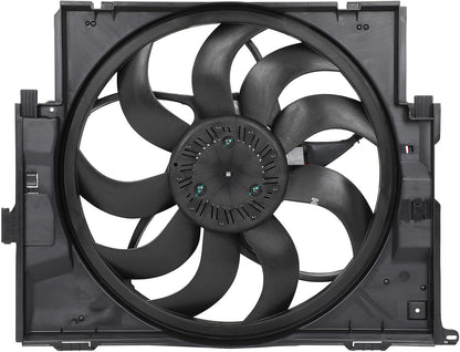 Radiator Cooling Fan Assembly Compatible with 2014-2016 BMW 228i, 2015-2016 228i xDrive, 2014-2018 320i – Replaces 6010278, 17428641963, 17427640508 (300W)