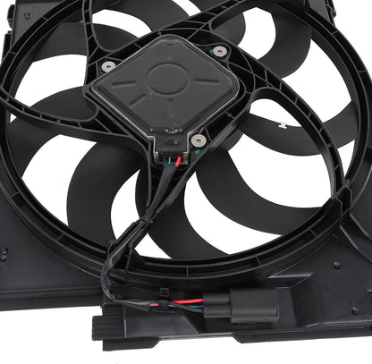 Radiator Cooling Fan Assembly Compatible with 2014-2016 BMW 228i, 2015-2016 228i xDrive, 2014-2018 320i – Replaces 6010278, 17428641963, 17427640508 (300W)