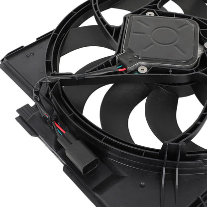 Radiator Cooling Fan Assembly Compatible with 2014-2016 BMW 228i, 2015-2016 228i xDrive, 2014-2018 320i – Replaces 6010278, 17428641963, 17427640508 (300W)