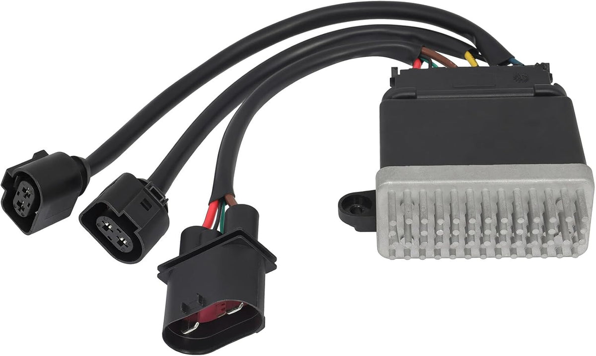 Radiator Cooling Fan Relay Control Module Compatible with Audi A4 2006-2016, A5 2009-2016, A6 2016, A7 2013-2016, Q3 2009-2016, Q5 2009-2016 - KUDUPARTS