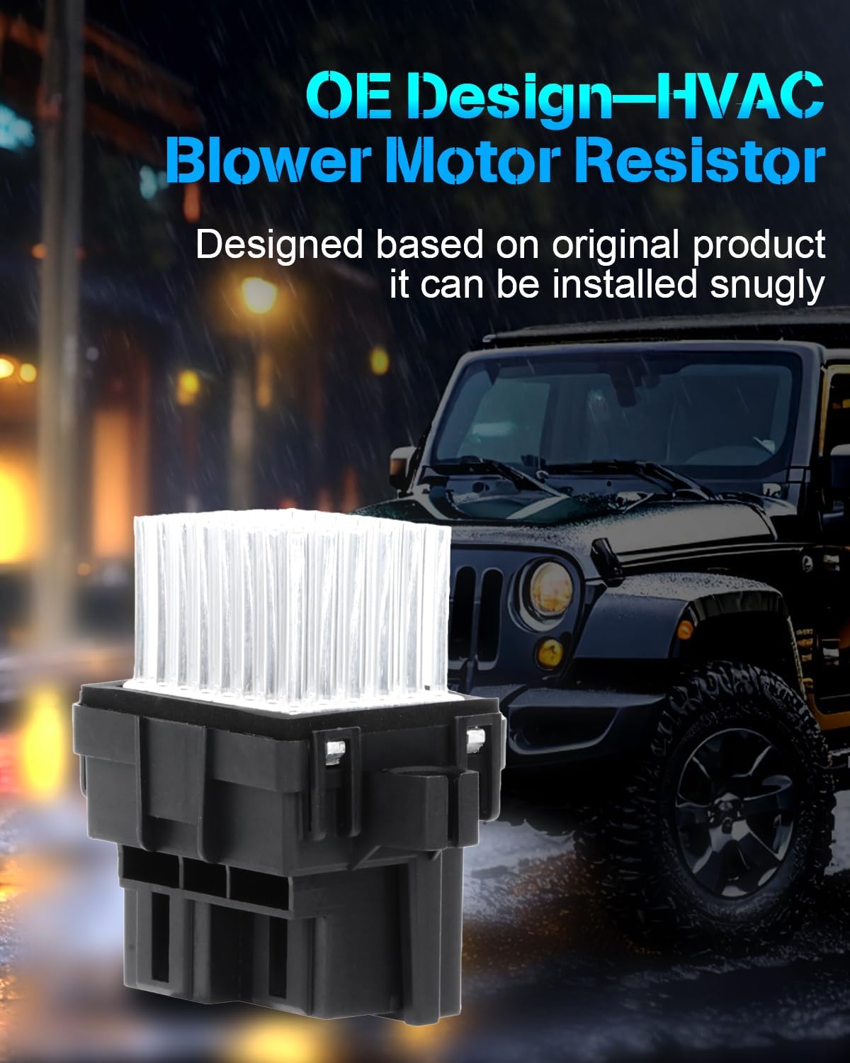 Air Conditioning HVAC Blower Motor Resistor Compatible with 2007-2011 Buick Lucerne, Cadillac CTS, Chevrolet Silverado, GMC Yukon XL 1500, Pontiac Torrent, Saturn Outlook, Suzuki XL-7