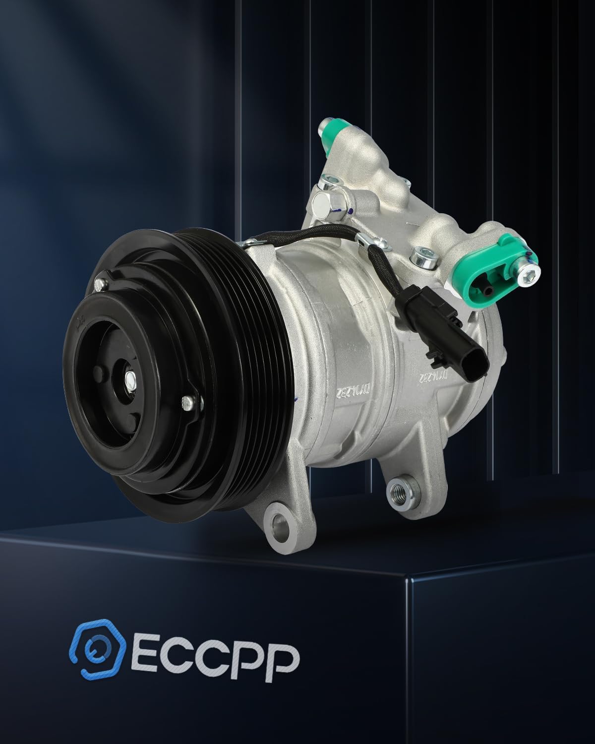 AC Compressor Fast Cooling 6 Grooves Fit for Jeep Grand Cherokee 1999-2004 | Air Conditioning Compressor 10PA17E - KUDUPARTS