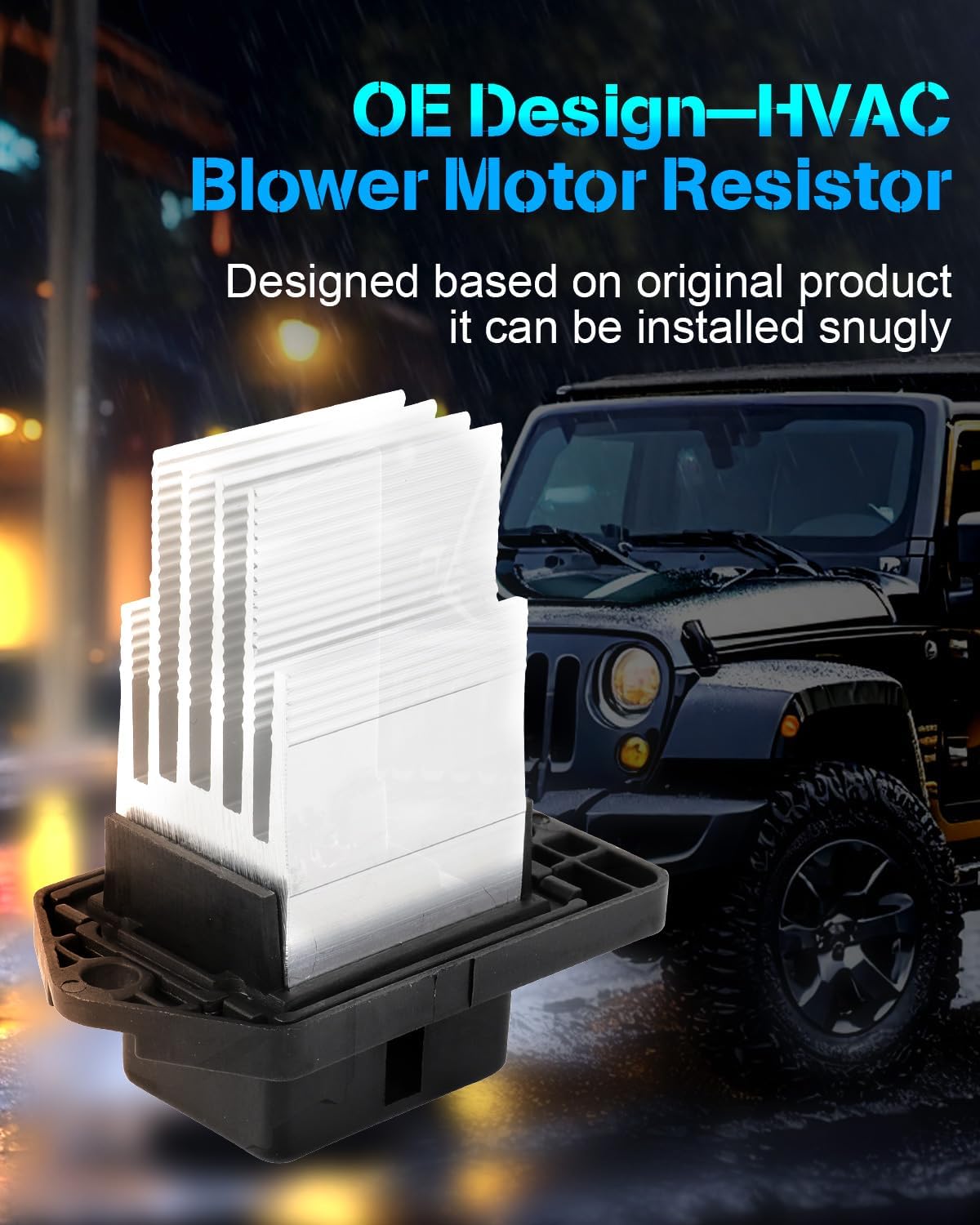 AC Blower Motor Resistor Compatible with 2016-2021 Hyundai Tucson & 2016-2022 Kia Sportage – HVAC Heater Blower Resistor Control Module (Replaces RU945, 4P1886, SW11606C, 97179D1000)