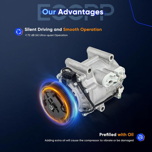 AC Compressor for 2005 Chevrolet Equinox 3.4L – Fast Cooling A/C Compressor - KUDUPARTS