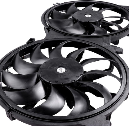 620-453 Cooling Fan + 2988 Radiator + 3639 Condenser Kit Compatible with Nissan Altima 2007-2013