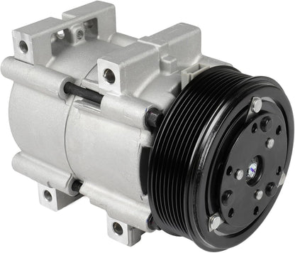 AC Compressor with Clutch – Compatible with Ford F-250, F-350, F-450, F-550 Super Duty 7.3L (1999-2003) – Rapid Cooling