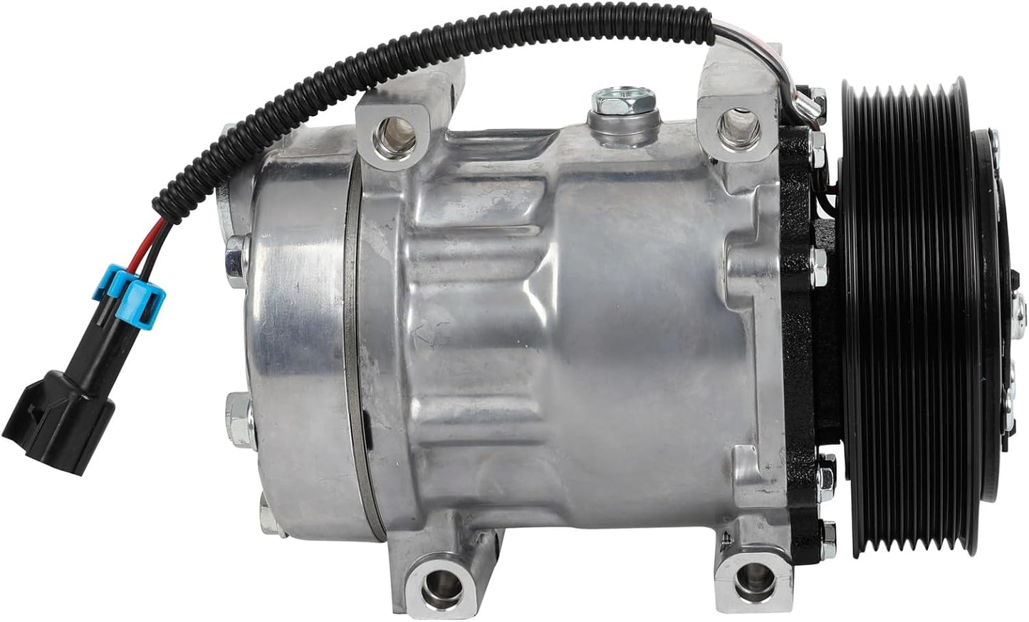 AC Compressor with Clutch – Compatible with Volvo VNL/VNM (10.8L, 12.1L, 12.8L, 14.9L) & Peterbilt Series (1972–2023)