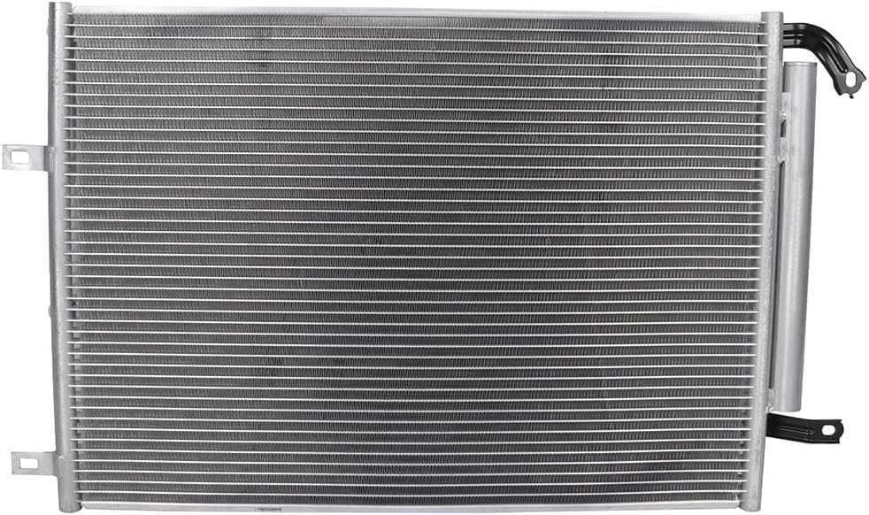 AC Condenser Compatible with 2014-2018 Jeep Cherokee Latitude/Sport/Limited/Trailhawk 4-Door – Radiator Cooling Fan Assembly, Replacement 4361, 52014775AB, CH3030251 - KUDUPARTS