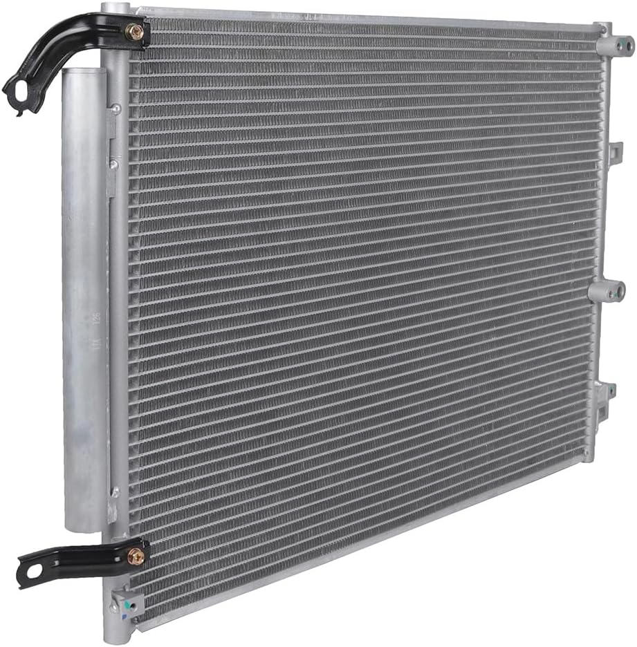 AC Condenser Compatible with 2014-2018 Jeep Cherokee Latitude/Sport/Limited/Trailhawk 4-Door – Radiator Cooling Fan Assembly, Replacement 4361, 52014775AB, CH3030251 - KUDUPARTS