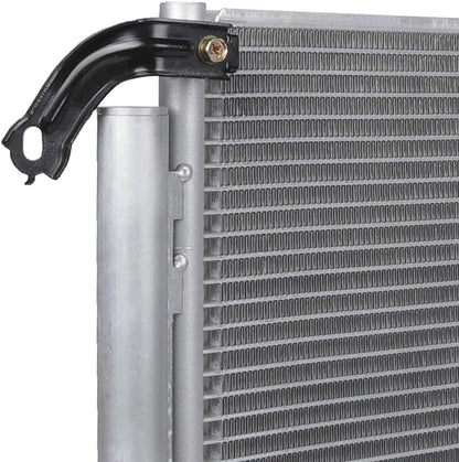 AC Condenser Compatible with 2014-2018 Jeep Cherokee Latitude/Sport/Limited/Trailhawk 4-Door – Radiator Cooling Fan Assembly, Replacement 4361, 52014775AB, CH3030251