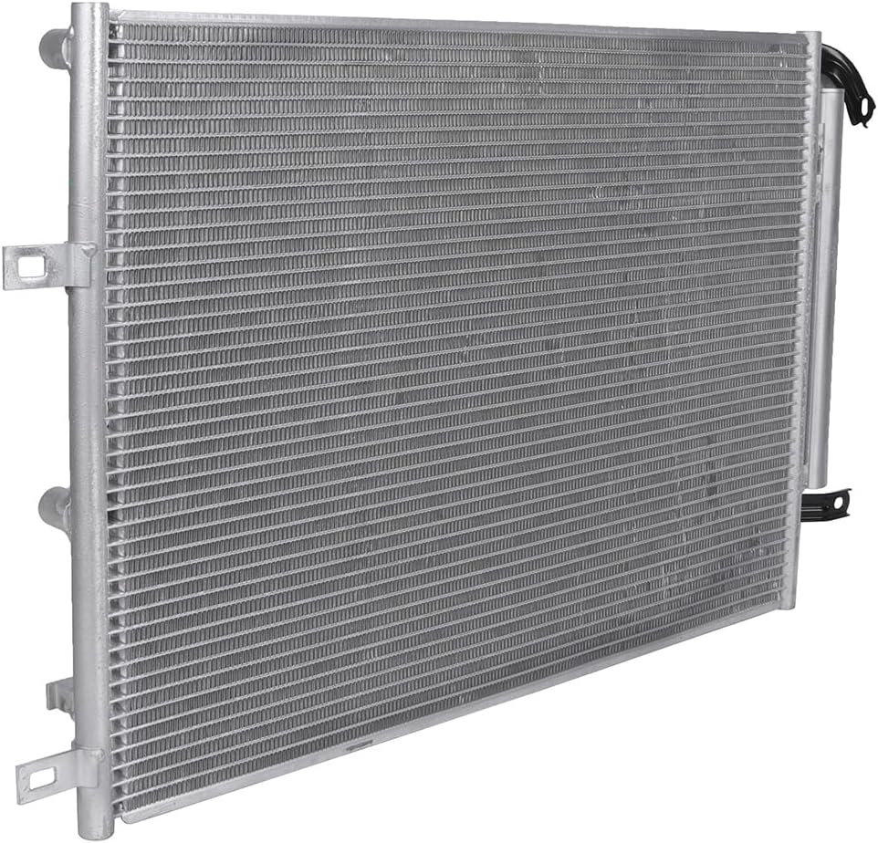 AC Condenser Compatible with 2014-2018 Jeep Cherokee Latitude/Sport/Limited/Trailhawk 4-Door – Radiator Cooling Fan Assembly, Replacement 4361, 52014775AB, CH3030251 - KUDUPARTS