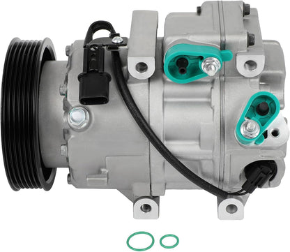 A/C Compressor with Clutch – Fits 2013-2018 Hyundai Santa Fe Sport 2.0L/2.4L & 2011-2015 Kia Sorento 2.4L – Strong Cooling