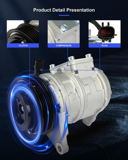 AC Compressor Fast Cooling – Compatible with 1996-2000 Dodge Grand Caravan 3.3L 3.8L