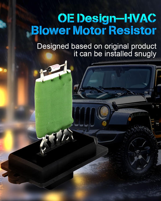 AC Blower Motor Resistor Compatible with 2006-2007 Jeep Commander & 2005-2007 Jeep Grand Cherokee – HVAC Heater Blower Resistor Control Module (973-428, 5143127AA, 973428) - KUDUPARTS