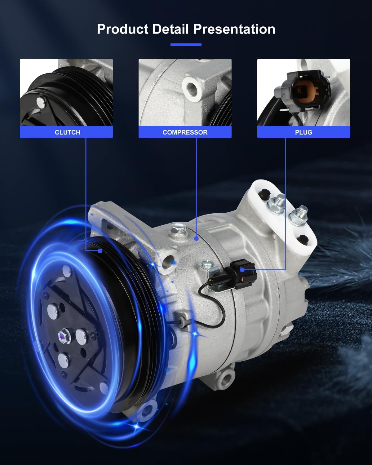 AC Compressor Fast Cooling – Compatible with Nissan 350Z 3.5L (2003-2006) - KUDUPARTS