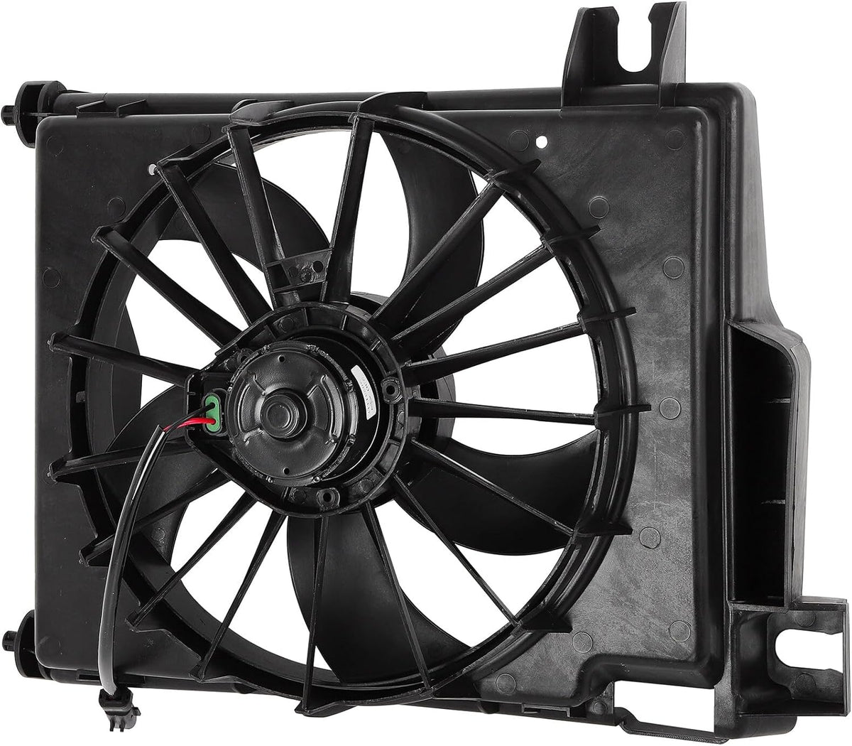 620-035 610730 AC Condenser Fan Compatible with Dodge Ram 1500 2002-2008 (3.7L, 3.9L, 4.7L, 5.7L, 5.9L, 8.3L) - KUDUPARTS