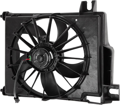 620-035 610730 AC Condenser Fan Compatible with Dodge Ram 1500 2002-2008 (3.7L, 3.9L, 4.7L, 5.7L, 5.9L, 8.3L)