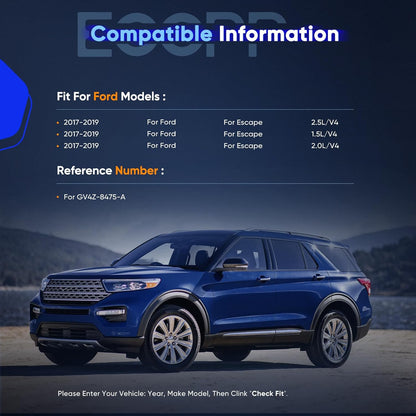 2017 Ford Escape SE 2.0L & Titanium 1.5L Active Grille Shutter Radiator Control Assembly (Without Motor)