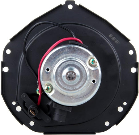 HVAC Plastic Heater Blower Motor with Fan Cage, Front, Compatible with 1980-1986 Chevrolet K5 Blazer, 1980-1985 GMC C1500 Suburban, 1980-1986 GMC K2500 Suburban - KUDUPARTS