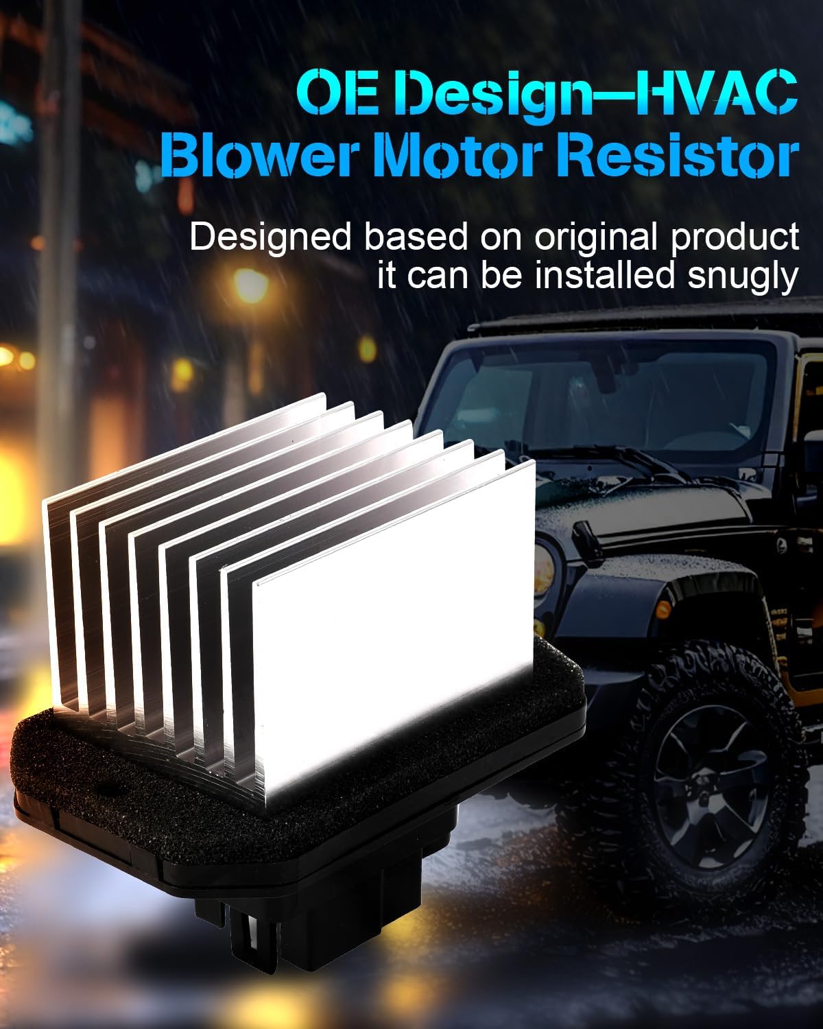 AC Blower Motor Resistor Compatible with 2007-2014 Ford Edge & 2007-2015 Lincoln MKX – HVAC Heater Blower Resistor Control Module (Replaces RU-793, RU793, YH1823, 7T4Z19E624A) - KUDUPARTS