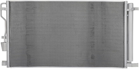 AC Condenser Compatible with 2020-2022 Kia Sportage & 2019-2021 Hyundai Tucson, Radiator Cooling Fan Assembly, Replacement 30141, 97606D3820 - KUDUPARTS