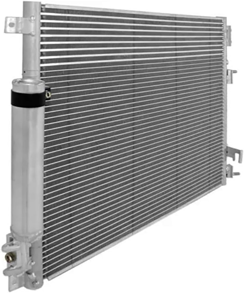 AC Condenser Compatible with 2008-2018 Dodge Challenger & 2005-2010, 2012-2014 Chrysler 300 – Radiator Cooling Fan Assembly, Replacement for 3237, 5137693AA, 5137693AB, 5137693AD, 5170743AA,  - KUDUPARTS