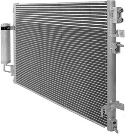 AC Condenser Compatible with 2008-2018 Dodge Challenger & 2005-2010, 2012-2014 Chrysler 300 – Radiator Cooling Fan Assembly, Replacement for 3237, 5137693AA, 5137693AB, 5137693AD, 5170743AA, CH3030210