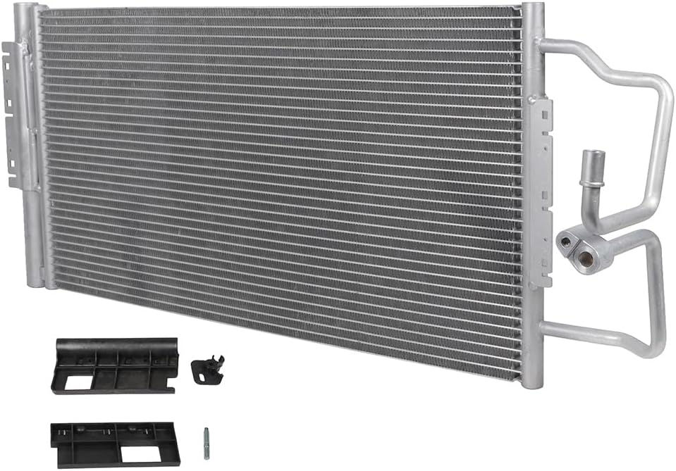 AC Condenser Compatible with 2014-2016 Chevrolet Impala Limited & 2006-2013 Impala – Radiator Cooling Fan Assembly, Replacement 3474, 23287351, 89018842, GM3030268