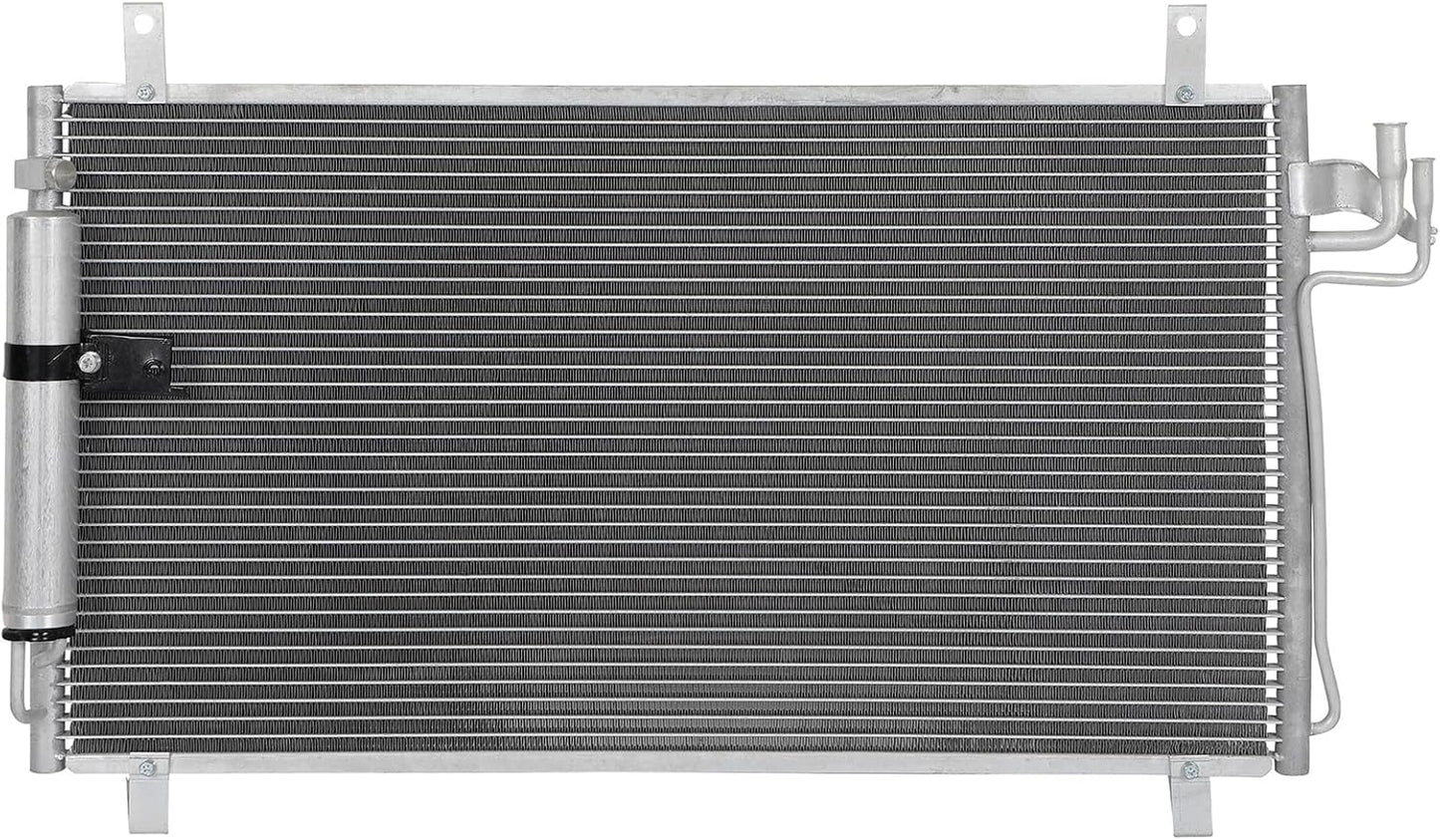 AC Condenser Compatible with 2003-2007 Infiniti G35 Base Coupe 2-Door & Sedan 4-Door – Radiator Cooling Fan Assembly, Replacement 92100AL570, 4704