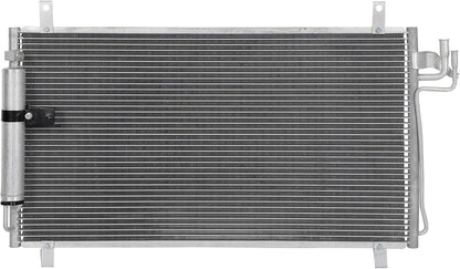AC Condenser Compatible with 2003-2007 Infiniti G35 Base Coupe 2-Door & Sedan 4-Door – Radiator Cooling Fan Assembly, Replacement 92100AL570, 4704