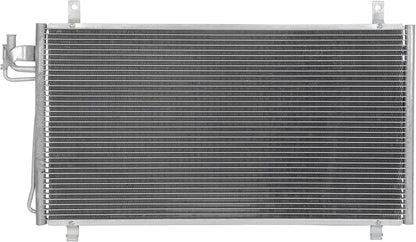 AC Condenser Compatible with 2003-2007 Infiniti G35 Base Coupe 2-Door & Sedan 4-Door – Radiator Cooling Fan Assembly, Replacement 92100AL570, 4704